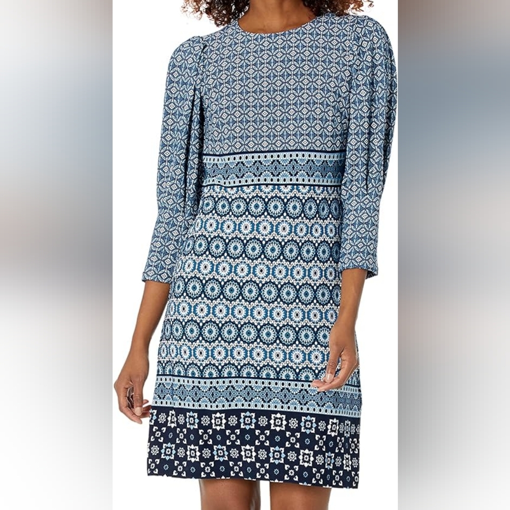 Vince Camuto A-line Printed Dress, size 6